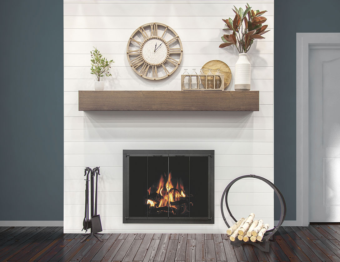 Walls Stoll Industries, Shiplap Accent Wall Fireplace