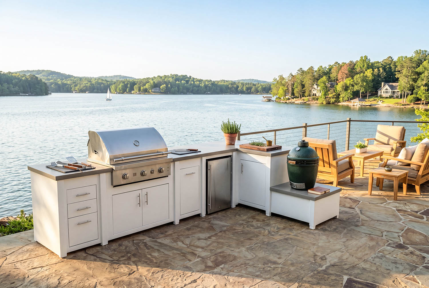 Stoll Savannah, Lakeside outdoor kitchen